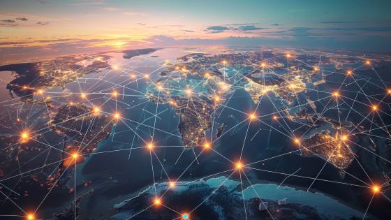 Connected globe