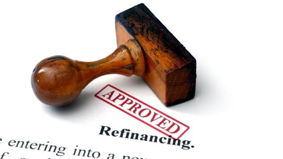 Refinancing stamped approved