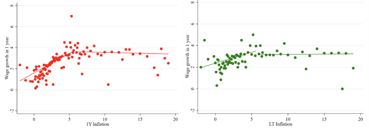 Figure 2 Inflation expectations versus wage expectations