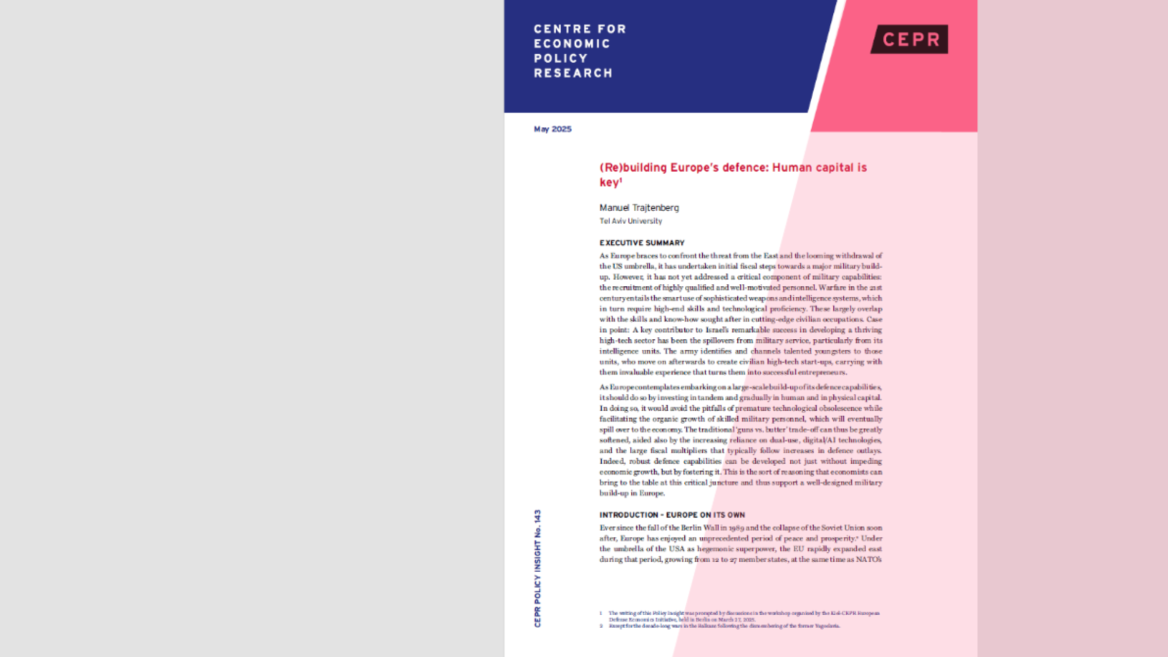 Policy Insight 143 - Banner Image